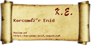 Kercsmár Enid névjegykártya